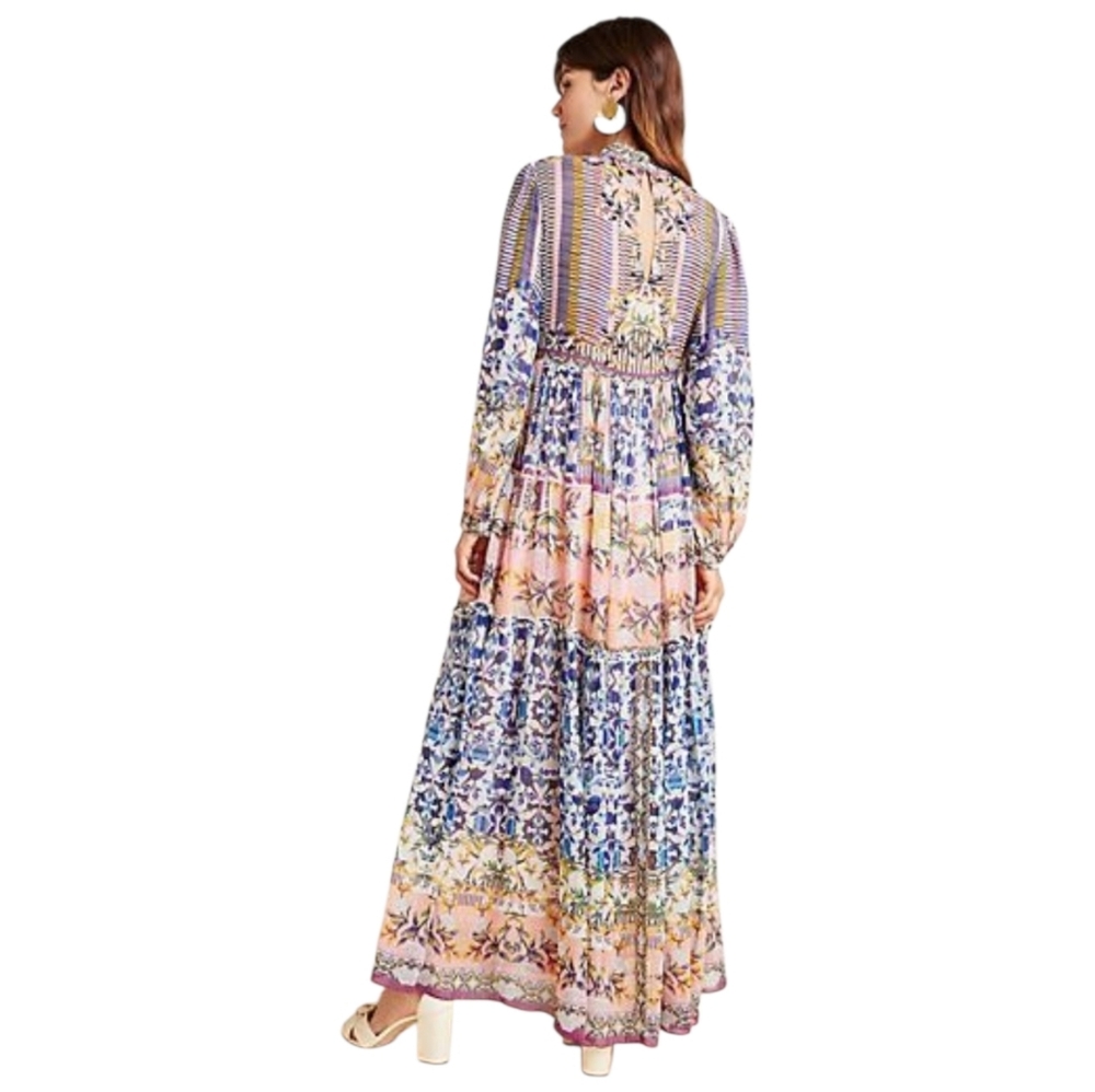 Bhanuni By Jyoti Anastasia Bohemian Floral Maxi Dress - Anthropologie - Picture 2 of 6
